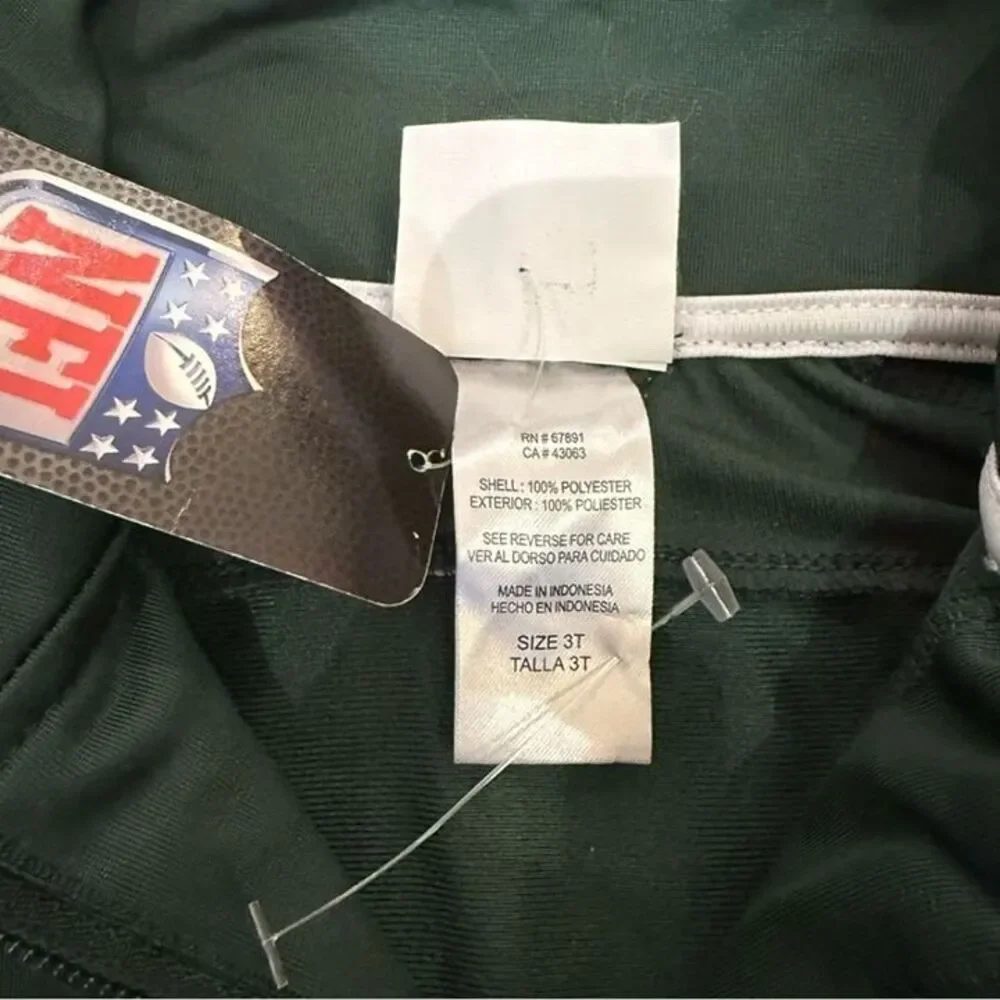 NFL New York Jets Track Stripe Zip Jacket Toddler size 3T NWT Sporty